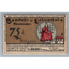 ALEMANIA 1921 BILLETE DE 75 PFENNIG